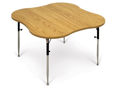 48″x48″ Height Adjustable Multi-Use Table with Cutouts