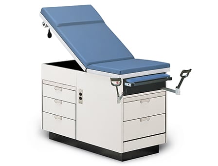 Exam Table with Front Safety Step and Storage Drawers