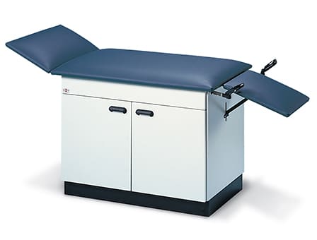 24″x41-72″ Extended 2-in-1 Treatment and Exam Table with Storage Cabinets