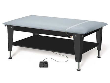 30″x72″ Bariatric Electric Hi-Lo Treatment Table with Strorage Shelf ADA