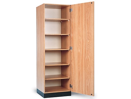 Single Door Storage Cabinet with Adjustable Shelves