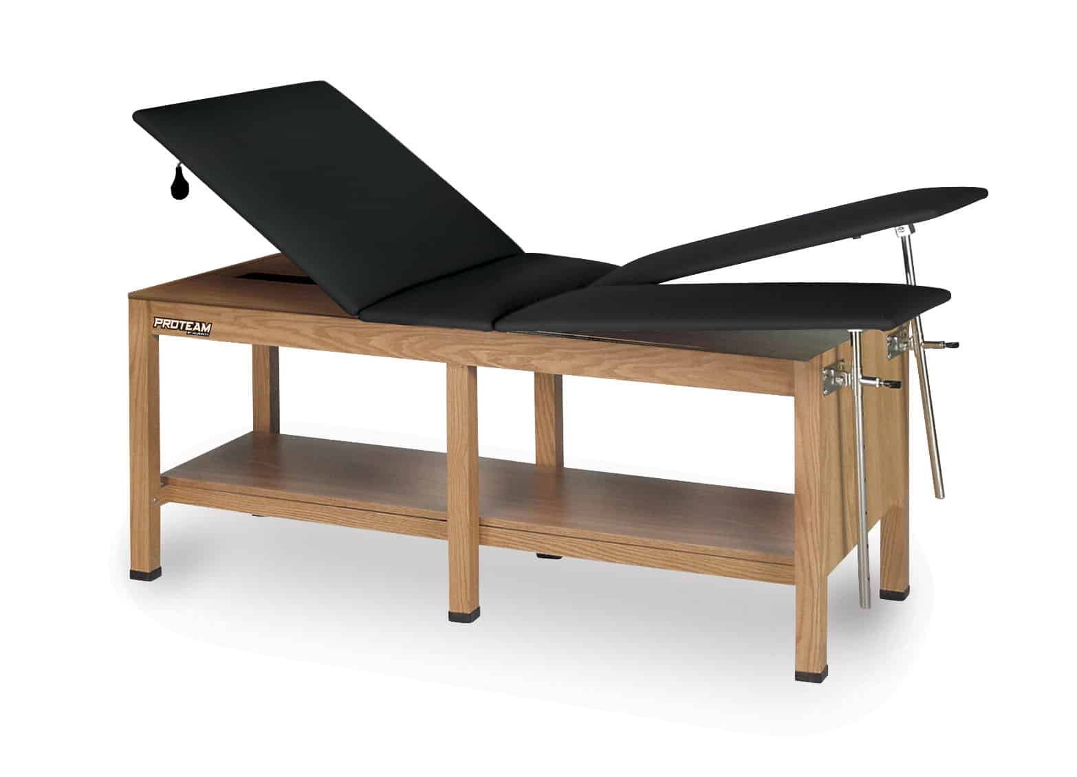 PROTEAM™ – 30″x78″ H-Brace Split Leg Treatment Table with Storage Shelf