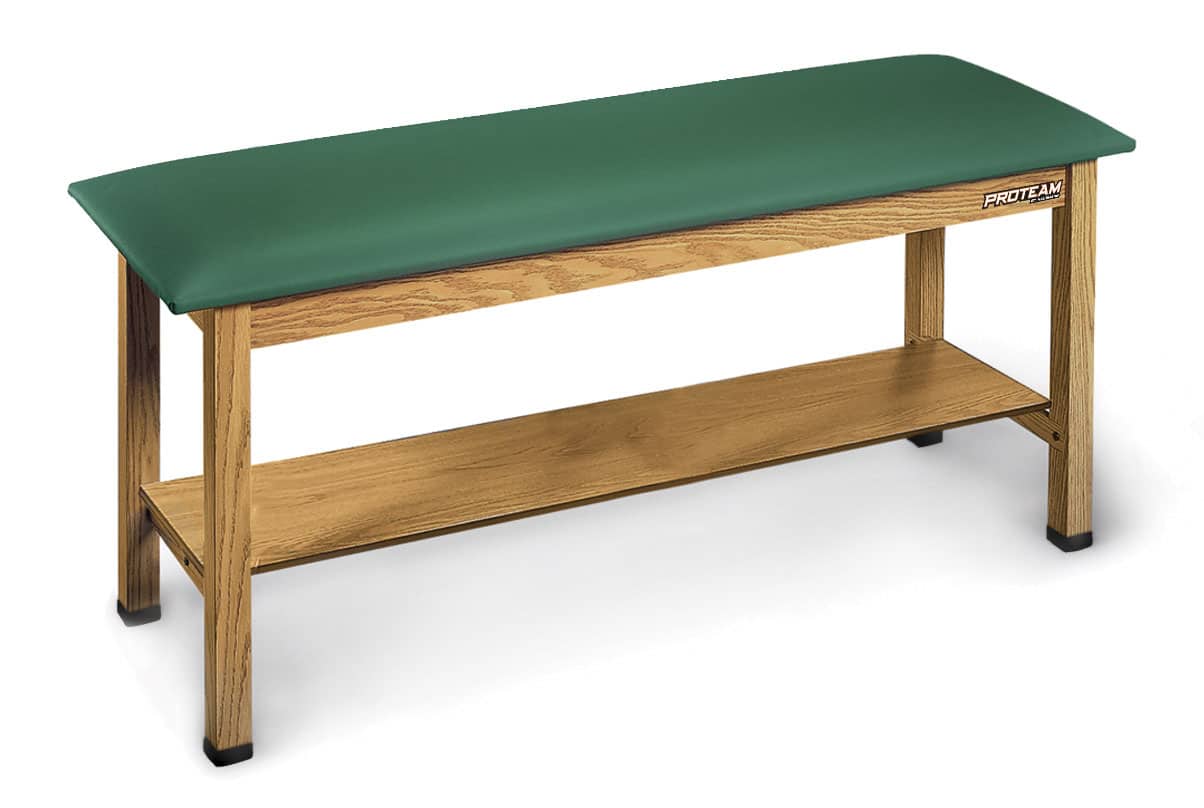 PROTEAM™ – 30″x78″ H-Brace Treatment Table with Storage Shelf