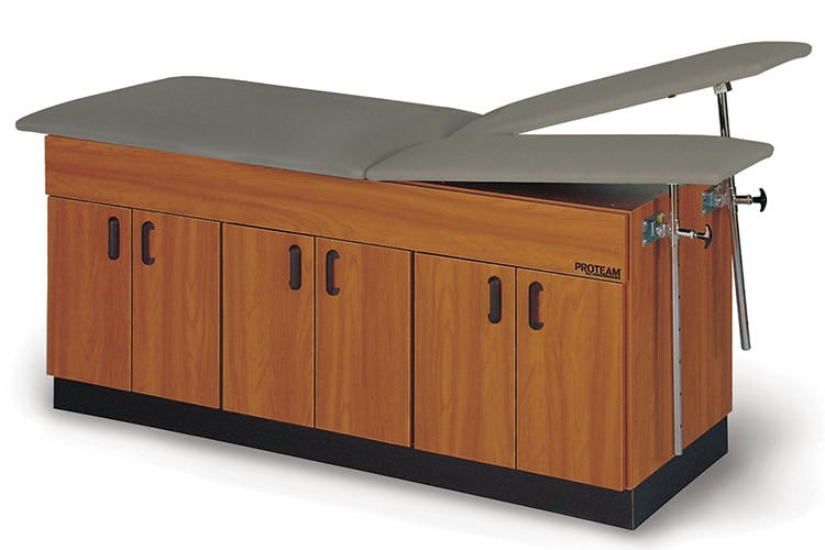 PROTEAM™ – 30″x78″ Treatment Table with Split Leg and Storage Cabinets